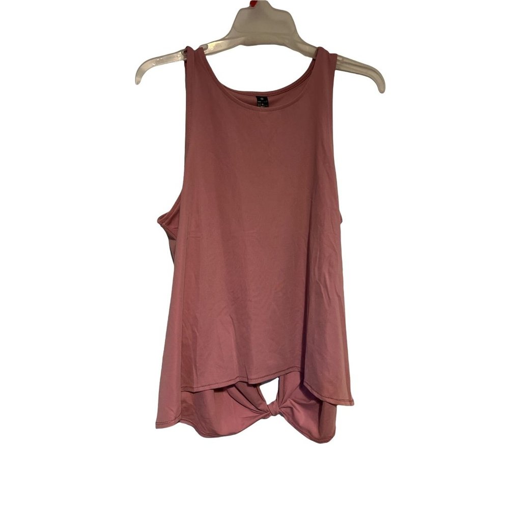 Logalicous  Activewear Tank Top Womens Size Large Split Back Sleeveless Pink